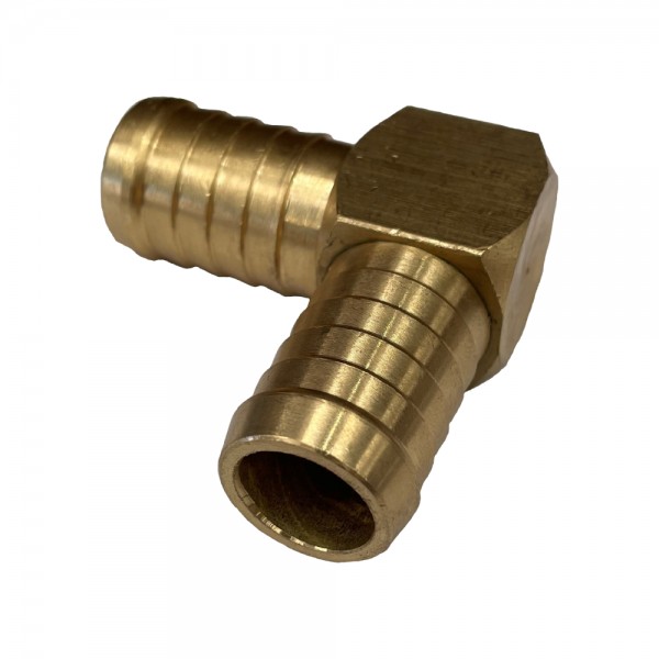 Brass Male Elbow Joiner 3/4" (19.1mm) Barbed Hose Tube Ends