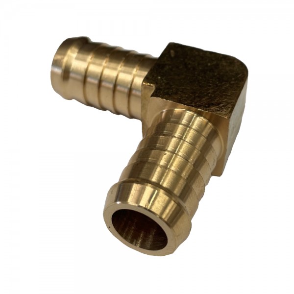 Brass Male Elbow Joiner 5/8" (15.9mm) Barbed Hose Tube Ends