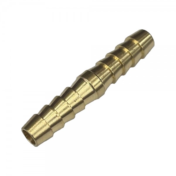 Brass Straight Male Joiner 1/4" (6.3mm) Barbed Hose Tube Ends