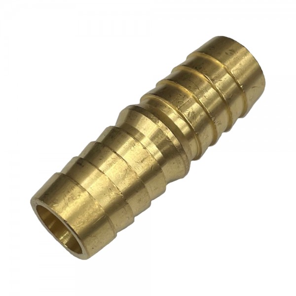 Brass Straight Male Joiner 5/8" (15.9mm) Barbed Hose Tube Ends
