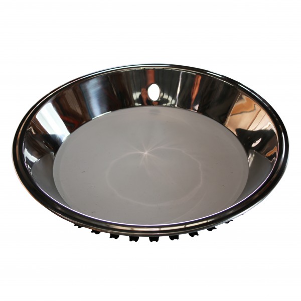 Stainless Steel Polished Wheel Trim Ring Rally Style 15" x 8" x 3" Deep