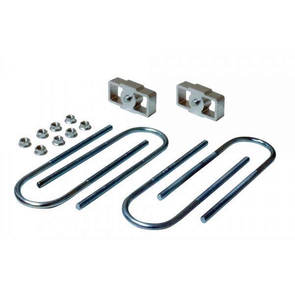 Lowering Block Kit 1" (25mm), 14mm Locating Pins, 75mmx14mm Ubolts - Ford Ranger 2WD PX/PX MK II, Mazda BT50 2WD