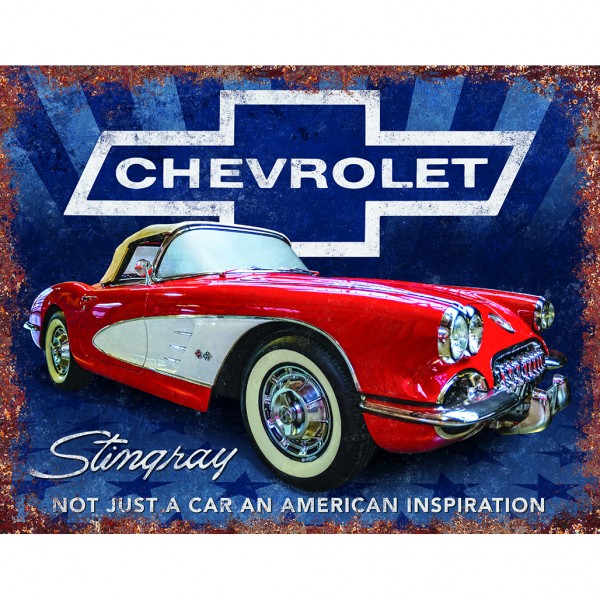 Stingray Inspiration Metal Sign Reproduction 41cm x 32cm