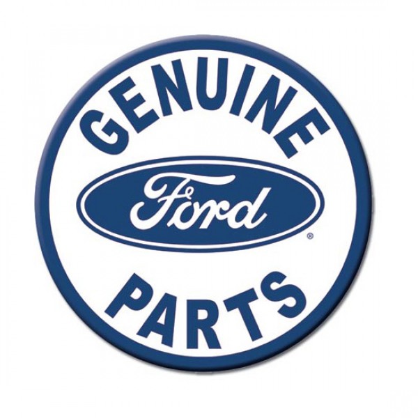 Genuine Ford Parts Metal Sign Reproduction 30cm Round