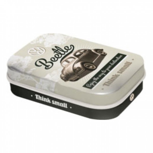 MintBox: VW Beetle Think Small Size:4x6x1.6cm comes with sugar free mints 34gm