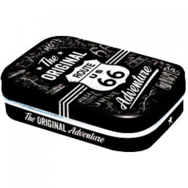 MintBox: Route 66 The Original Adventure Size:4x6 x1.6cm sugar free mints 34gm