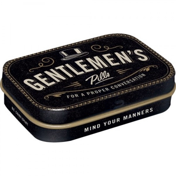 MintBox: Gentlemens Pills Size:4x6 x1.6cm sugar free mints 34gm