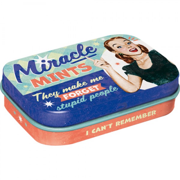 MintBox: Miracle Size:4x6 x1.6cm sugar free mints 34gm