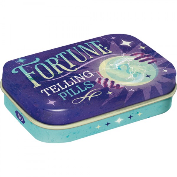 MintBox: Fortune Telling Pills Size:4x6 x1.6cm sugar free mints 34gm