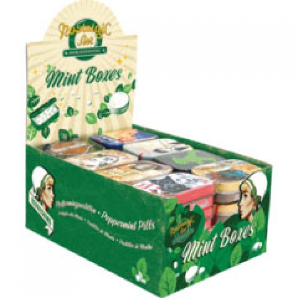 Mintbox: Counter Display of 32 Mints Boxes. Contains 8 Good Sellers x 4 of each