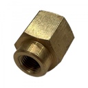 Brass Hex Reducing Socket 1/2" (12.7mm) BSP Thread to 1/4" (6.3mm) BSP Thread