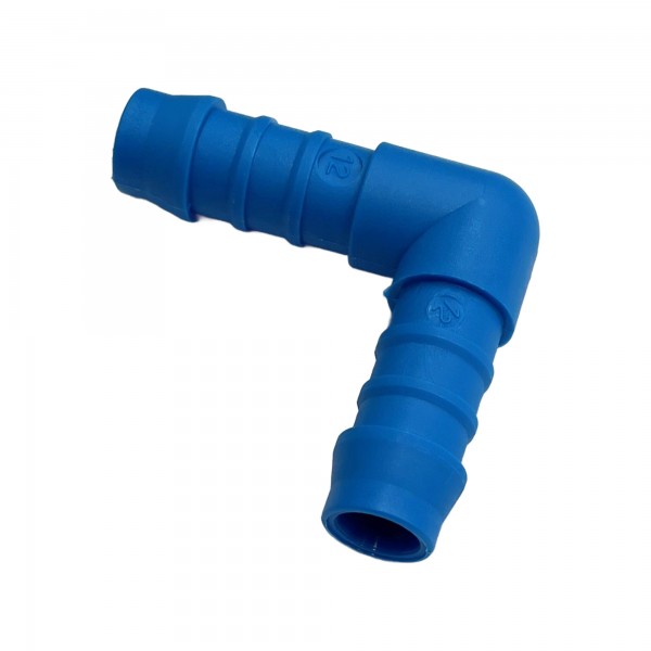 Nylon Plastic Male Elbow Joiner 1/2" (12.7mm) Barbed Hose Tube Ends
