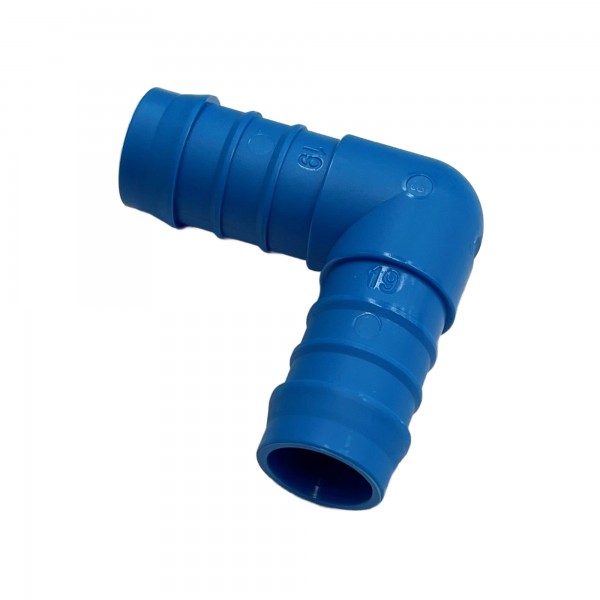Nylon Plastic Male Elbow Joiner 3/4" (19.1mm) Barbed Hose Tube Ends