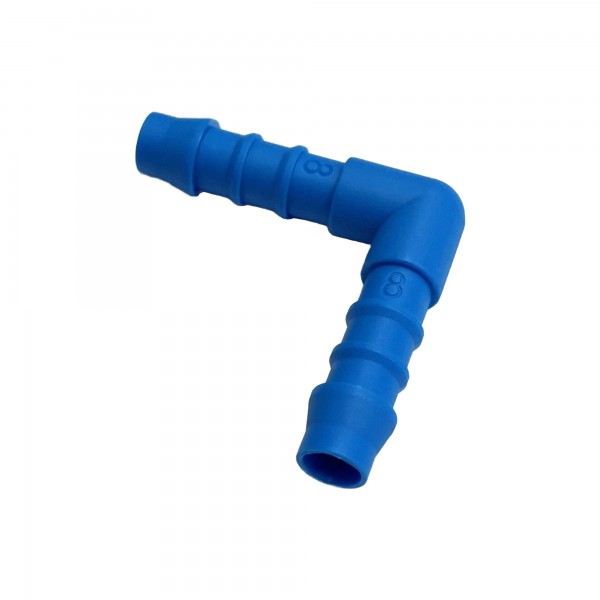 Nylon Plastic Male Elbow Joiner 5/16" (7.9mm) Barbed Hose Tube Ends