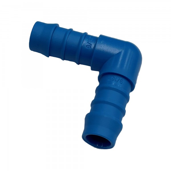 Nylon Plastic Male Elbow Joiner 9/16" (14mm) Barbed Hose Tube Ends