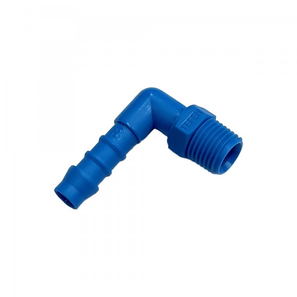 Nylon Plastic Male Elbow Fitting 5/16 7.9mm Hose Tube End 1/4 13.2mm Male BSP 