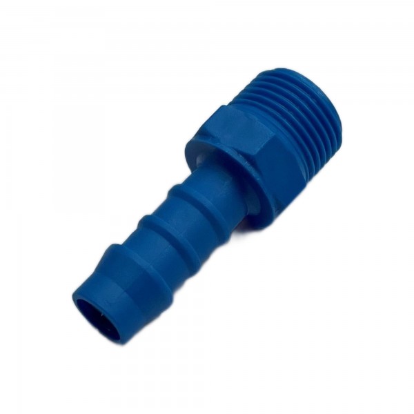 Nylon Plastic Male Fitting 3/8" 9.5mm Hose Tube End to 3/8" 16.7mm Male BSP 