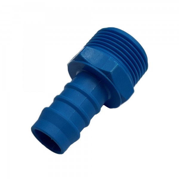 Nylon Plastic Male Fitting 5/8" 15.9mm Hose Tube End to 3/4" 26.4mm Male BSP 