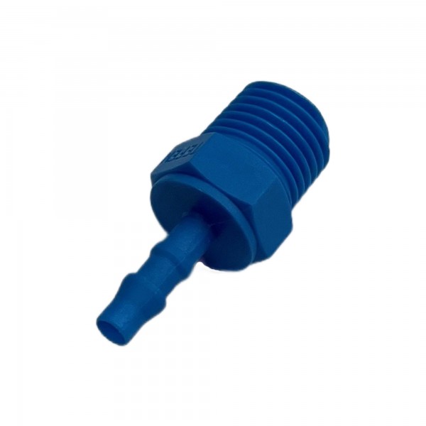 Nylon Plastic Male Tail Fitting 5/32" (4mm) Hose Tube End to 1/4" (13.2mm) Male BSP Thread