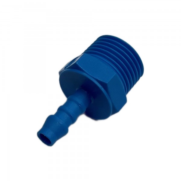 Nylon Plastic Male Tail Fitting 1/4" (6.3mm) Hose Tube End to 1/2" (21mm) Male BSP Thread