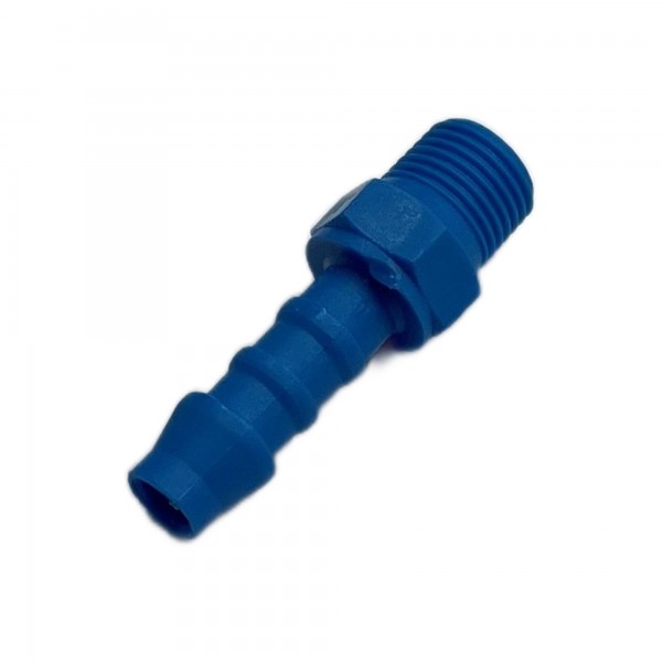 Nylon Plastic Male Fitting 1/4" 6.3mm Hose Tube End to 1/8" 9.7mm Male BSP 