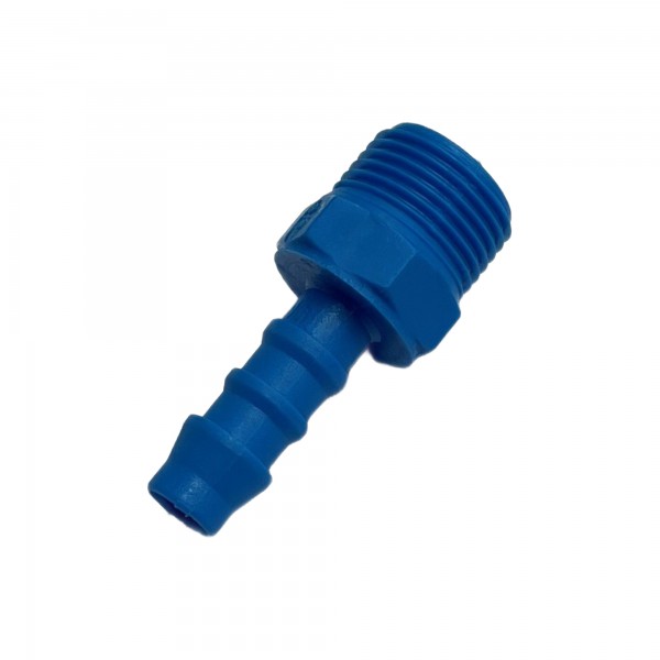Nylon Plastic Male Tail Fitting 5/16" (7.9mm) Hose Tube End to 3/8" (16.7mm) Male BSP Thread
