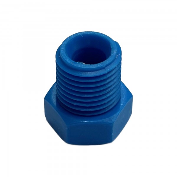 Nylon Plastic External Hex Plug 1/8" (9.7mm) Male BSP Thread