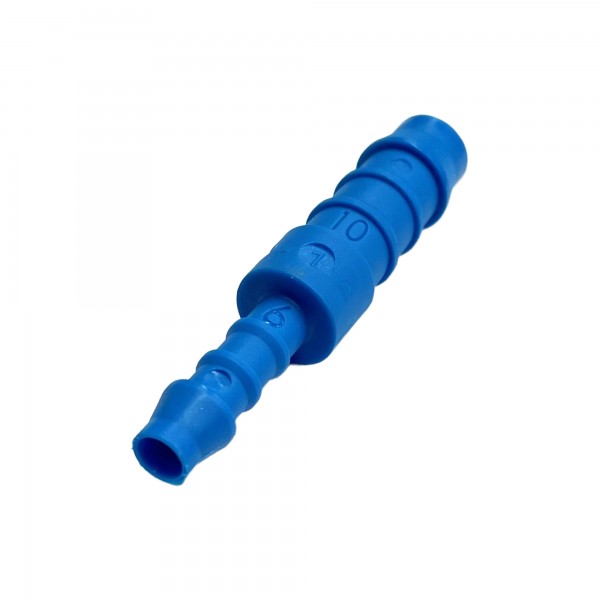 Nylon Plastic Straight Reducing Joiner 3/8" (9.5mm) to 1/4" (6.3mm) Hose Tube End