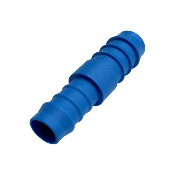 Nylon Plastic Straight Reducing Joiner 5/8" (15.9mm) to 9/16" (14mm) Hose Tube End