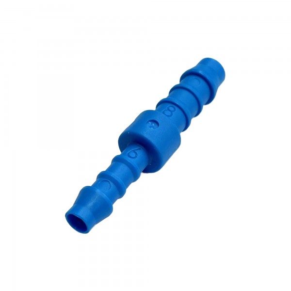 Nylon Plastic Straight Reducing Joiner 5/16" 7.9mm to 1/4" 6.3mm Hose Tube End
