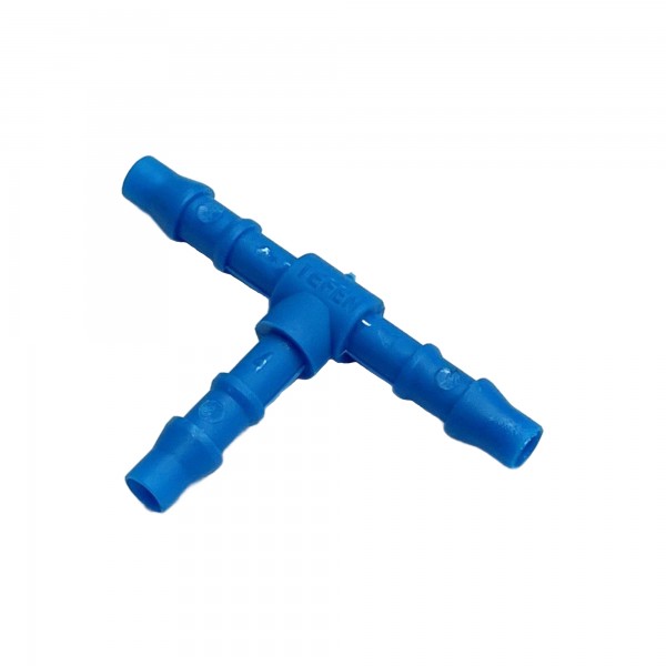 3-Way Nylon Plastic Tee Piece 5/32" (4mm) Barbed Hose Tube Ends