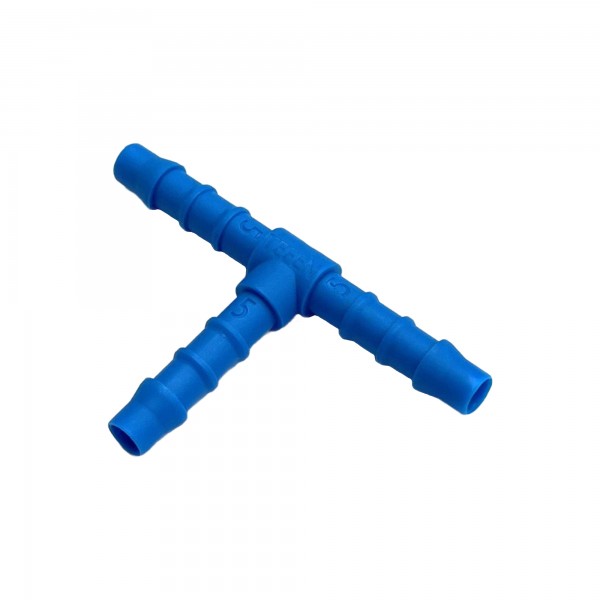 3-Way Nylon Plastic Tee Piece 3/16" (4.8mm) Barbed Hose Tube Ends