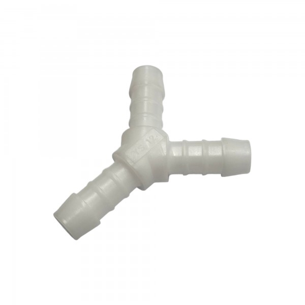 Nylon Plastic 3-Way Y Shape Tail Piece 1/2" (12.7mm) Barbed Hose Tube Ends