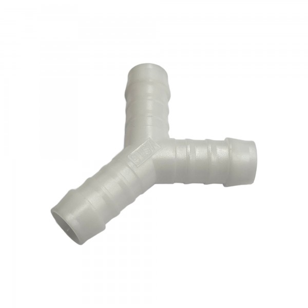 Nylon Plastic 3-Way Y Shape Tail Piece 5/8" (15.9mm) Barbed Hose Tube Ends