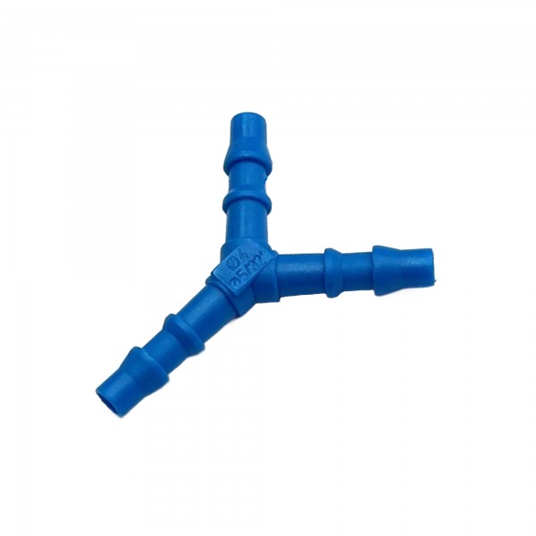 Nylon Plastic 3-Way Y Shape Tail Piece 5/32" (4mm) Barbed Hose Tube Ends