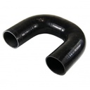 Silicone Hose Black 180 Deg Elbow 70mm (2.75") ID, 50mm Leg Length