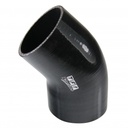 Silicone Hose Black 45 Deg Elbow 83mm (3.25") ID, 50mm Leg Length