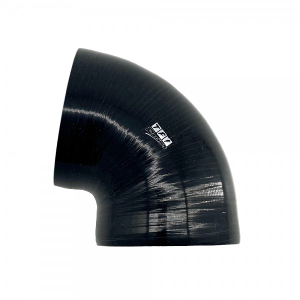 Silicone Hose Black 90 Deg Elbow 100mm (4") ID, 50mm Leg Length