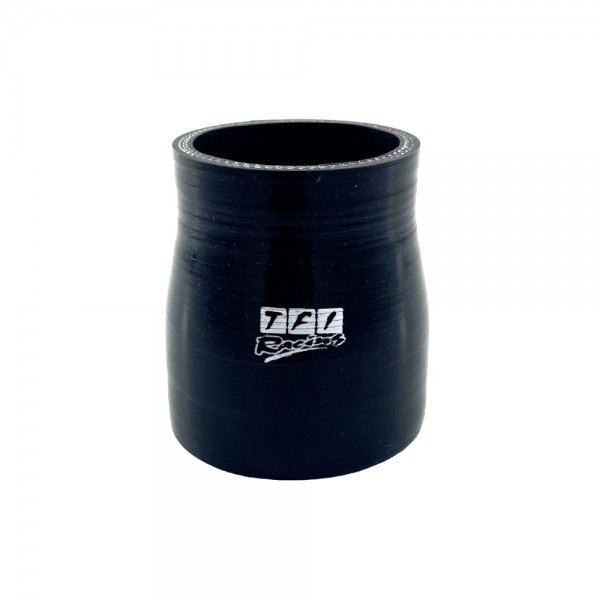 Silicone Hose Black Reducer Coupling 76 to 57mm (3" to 2.25") ID, 76mm Length
