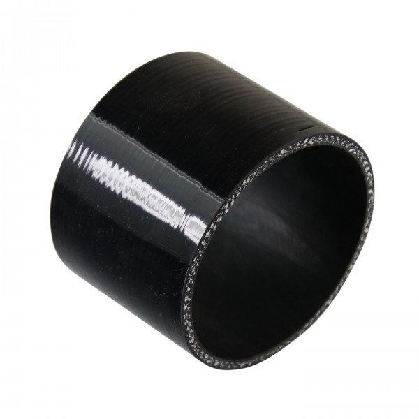 Silicone Hose Black Coupling Straight 95mm (3-3/4") ID, 76mm (3") Length