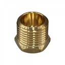 Brass Temp Bush Reducer 1/8" 8.4mm Female NPT to 1/2" 21.1mm Male NPT 
