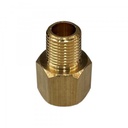 Brass Temp Bush Reducer 1/8" 8.4mm Female NPT to 1/8" 9.7mm Male BSP 