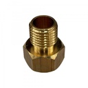 Brass Temp Bush Reducer 5/8" (15.8mm) Female UNF Thread to M14-1.5 Male Thread