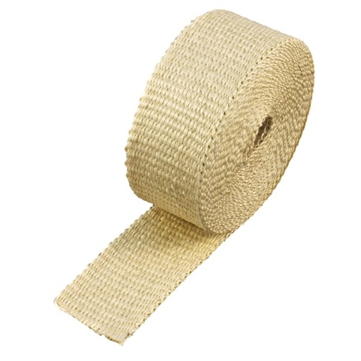 [302025E] Fawn Coloured Exhaust Wrap 50mm(2") Wide x 7.5mt(25ft) Roll 650C Continuous