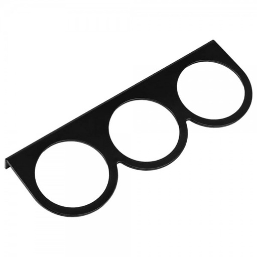 [541-07] 2-5/8" Triple Gauge Mounting Panel - Black