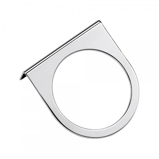 [541-08] 2-5/8" Single Gauge Mounting Panel - Chrome
