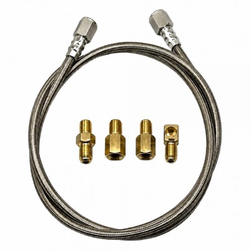 [546-70] 3' Braided Line Suits Mechanical Pressure Gauges
