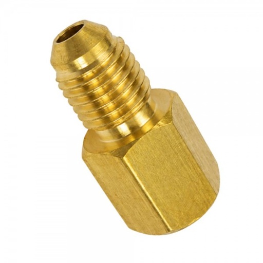 [546-75] Brass 1/8" NPT Thread x 7/16" UNF Thread Oil Pressure Adaptor