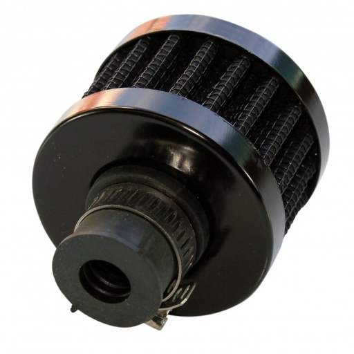 [3991] Breather Clamp On 3/8"(9mm) Id Neck Black Top Black Element