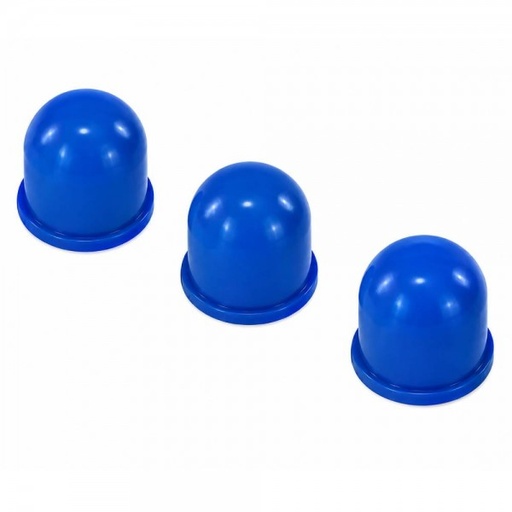 [550-01B] 14mm Globe Assembly Bulb Covers - Blue 3 pack